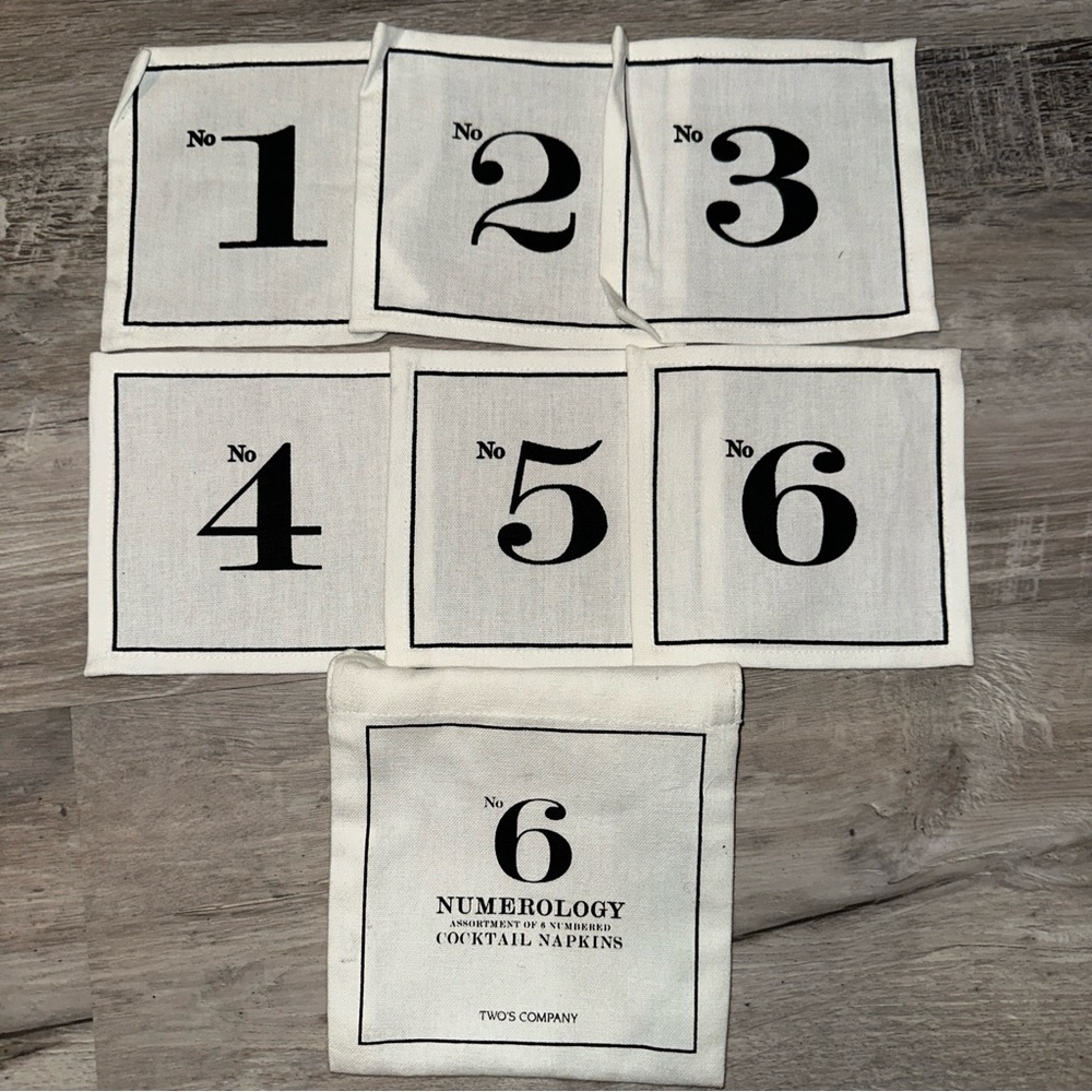 Two Company cocktail napkins